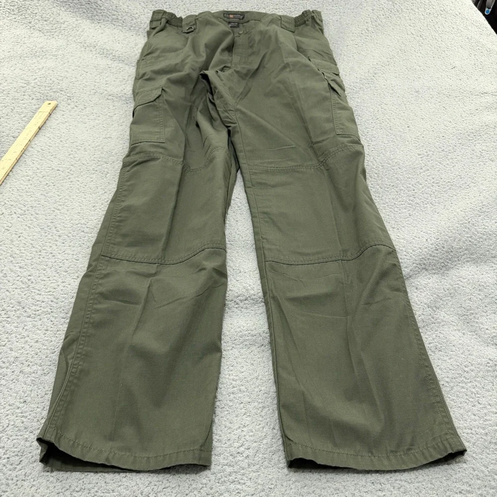 5.11 Tactical Cargo Pants Mens 44x36 Olive Green Ripstop Reinforced Knee Utility